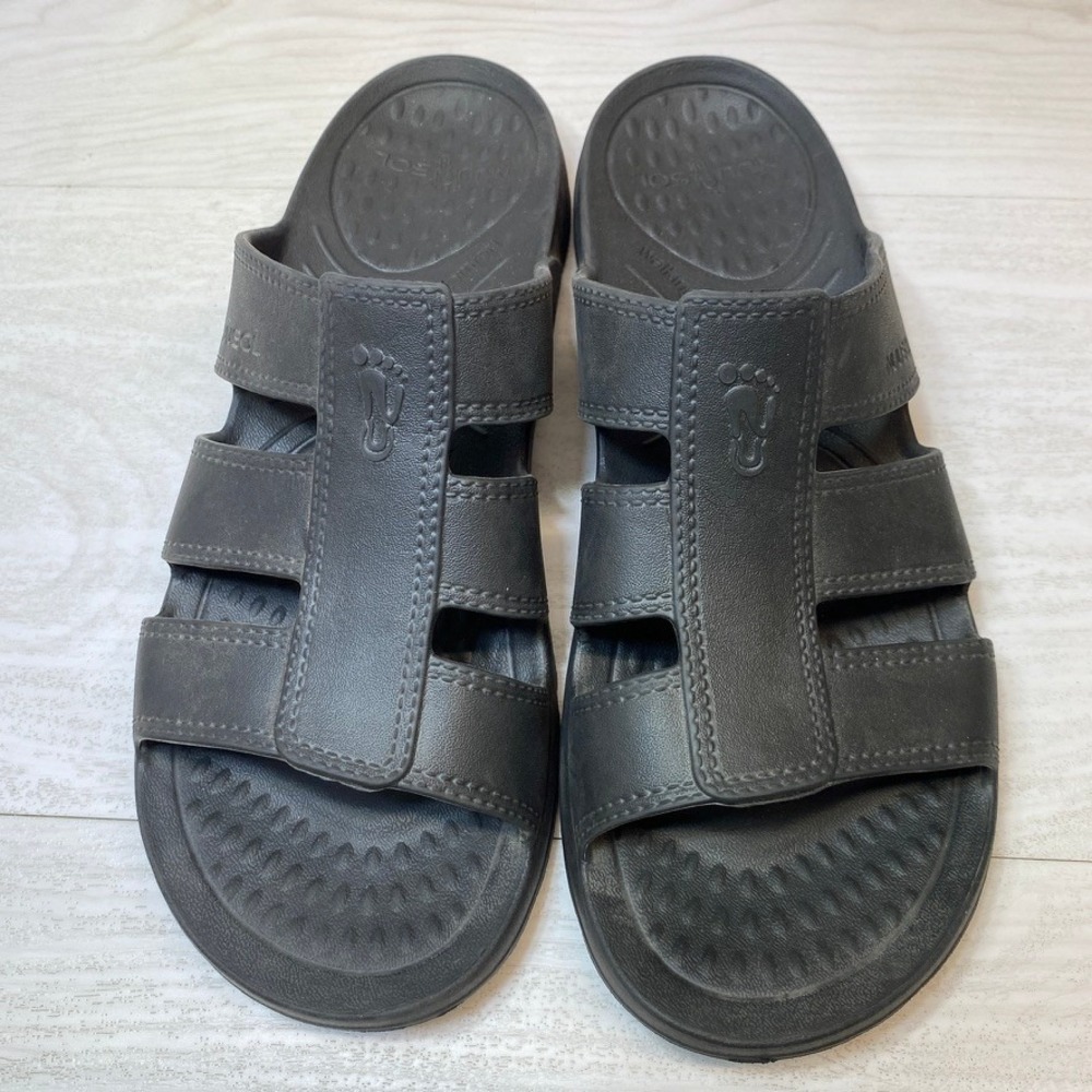 Nuusol Mens Size 11 Cascade Slide Sandals Athletic Black Foam Lightweight USA